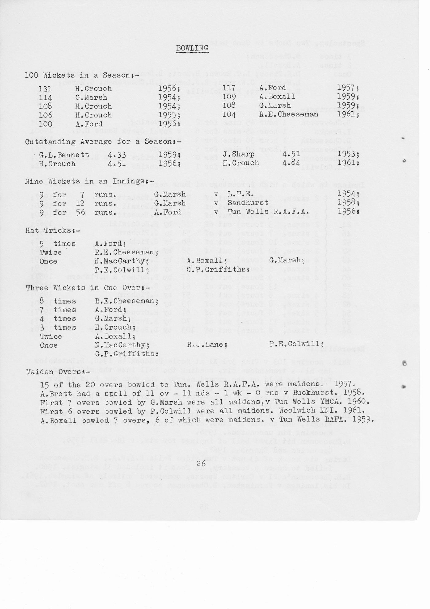 Facsimile page from the original 1963 booklet